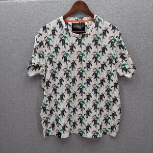 Brooklyn Standard Men’s Size Large T-Shirt Palm Trees/Toucans-EUC